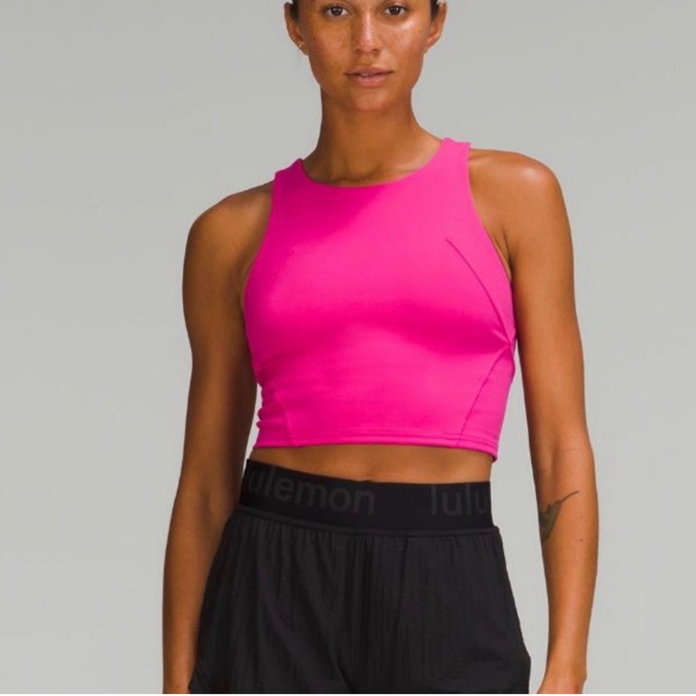 Lululemon Athletica Hot Pink Crop Tank